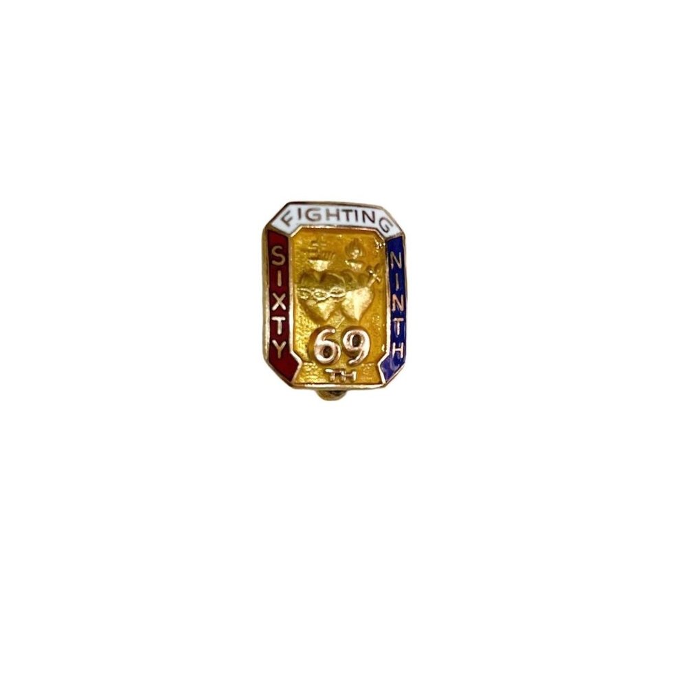 Rare WW2 NY FIGHTING 69TH PIN. Infantry Regiment New York Army National Guard
